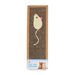 8.66" x 17.72" x 1.38" Wholesale Pet Cardboard Corrugated Paper Cat Scratch Board - GreenFur