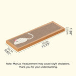 8.66" x 17.72" x 1.38" Wholesale Pet Cardboard Corrugated Paper Cat Scratch Board - GreenFur
