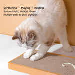 8.66" x 17.72" x 1.38" Wholesale Pet Cardboard Corrugated Paper Cat Scratch Board - GreenFur
