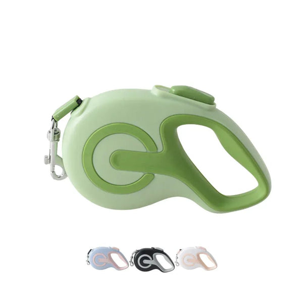 9.8 Ft One - Touch Control Retractable Dog Leash - GreenFur