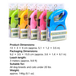 9.8 Ft Retractable Dog Leash with Nylon Tape and Chrome - Plated Hook - GreenFur