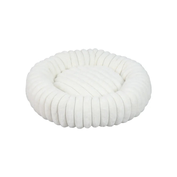 L Size Round Dog Bed Non-slip Soft Plush Cat Pet Bed