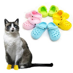 A Pair Anti - Slip Sole Summer Gifts Funny Cute Cat Pet Dog Shoes - GreenFur