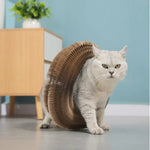 Accordion Interactive Cat Scratching Board with Bell - GreenFur