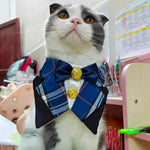 Adjustable and Stylish Cotton Bow Tie Bandanas for Cats - GreenFur