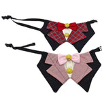 Adjustable and Stylish Cotton Bow Tie Bandanas for Cats - GreenFur