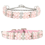 Adjustable Beautiful Pearl Puppy Kitten Collar - GreenFur
