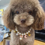 Adjustable Bow Star Moon Pet Necklace with Bell - GreenFur