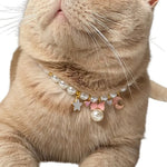 Adjustable Bow Star Moon Pet Necklace with Bell - GreenFur