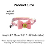 Adjustable Bow - Tie Style Polyester Puppy Kitten Collar - GreenFur