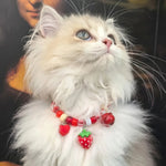 Adjustable Breathable Cute Polyester Cat Collar with Bell - GreenFur