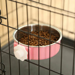 Adjustable Clamp On Stainless Steel Pet Bowl - GreenFur