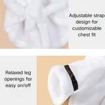 Adjustable Comfortable Flannel Fabric Pet Hooded Pajamas - GreenFur