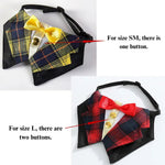 Adjustable Cotton Dog Scarves with British Style - GreenFur
