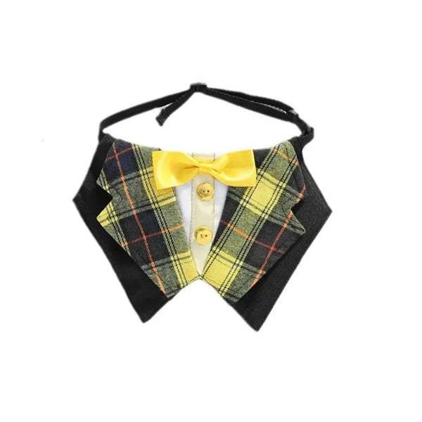 Adjustable Cotton Dog Scarves with British Style - GreenFur