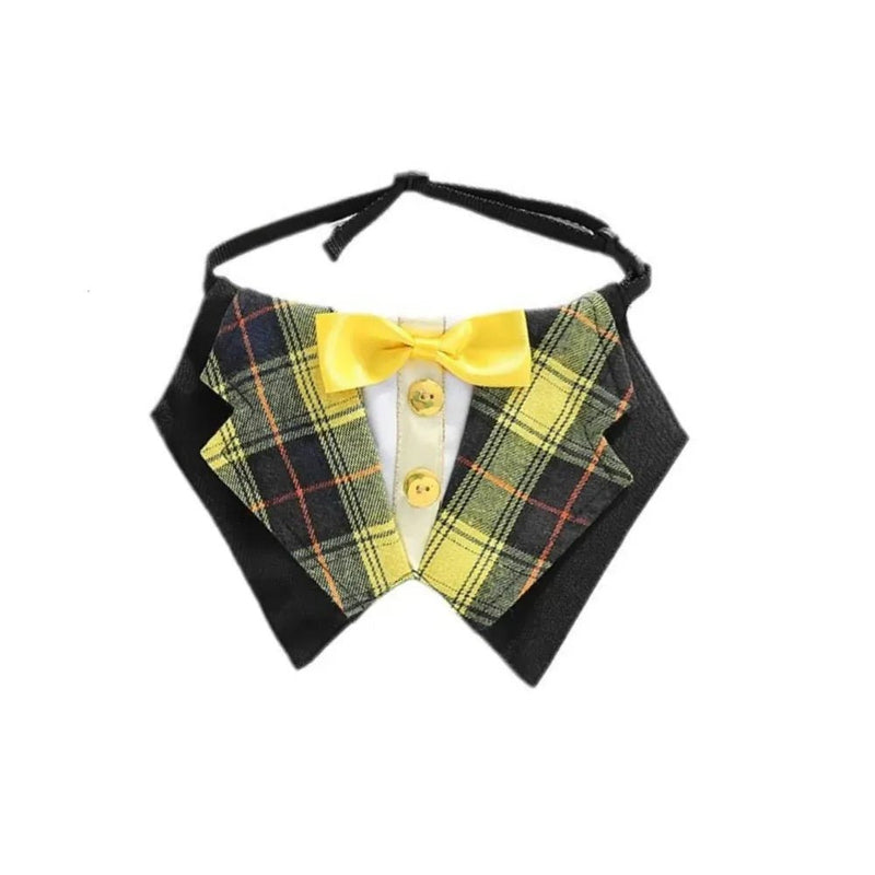 Adjustable Cotton Dog Scarves with British Style - GreenFur