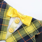 Adjustable Cotton Dog Scarves with British Style - GreenFur