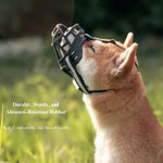 Adjustable Dog Muzzle Basket Muzzle for for Large Dogs, Medium Dogs and Small Dogs - GreenFur