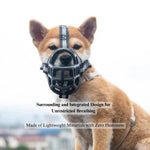 Adjustable Dog Muzzle Basket Muzzle for for Large Dogs, Medium Dogs and Small Dogs - GreenFur
