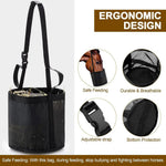 Adjustable Durable Nylon Grain Feed Bag for Horses with Neck Pad - GreenFur