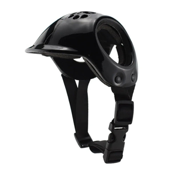 Adjustable EVA Dog Pet Helmet with Dog Ear Holes - GreenFur