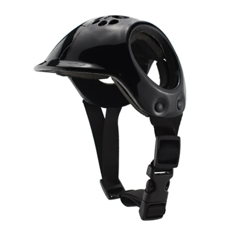 Adjustable EVA Dog Pet Helmet with Dog Ear Holes - GreenFur