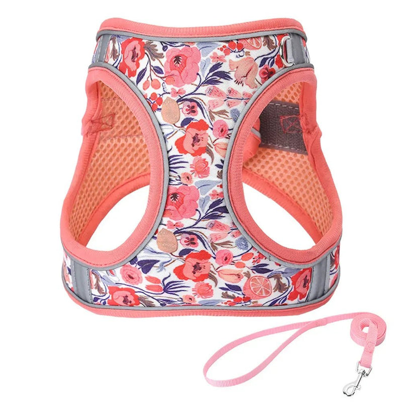 Adjustable Explosion - Proof Polyester Cat Harness with Leash - GreenFur