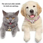 Adjustable Floral Cat Collar with Bell Stylish Pet Accessories - GreenFur