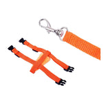 Adjustable H Style Rabbit Hamster Harness Leash Set for Walking - GreenFur