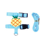 Adjustable H Style Rabbit Hamster Harness Leash Set for Walking - GreenFur