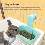 Adjustable Hanging Feeding Bowl for Rabbits Guinea Pigs Chinchillas - GreenFur