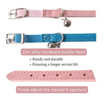 Adjustable Heart Bling Cat Collar Safety Belt with Bell - GreenFur