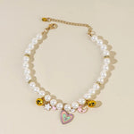 Adjustable Heart Star Moon Pet Necklace with Bell - GreenFur