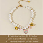 Adjustable Heart Star Moon Pet Necklace with Bell - GreenFur