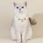 Adjustable Heart Star Moon Pet Necklace with Bell - GreenFur