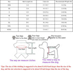 Adjustable High Collar Thickened Fleece Lined Dog Pajamas - GreenFur