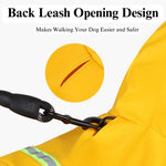 Adjustable Hood Reflective Waterproof Dog Raincoat - GreenFur