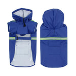 Adjustable Hood Reflective Waterproof Dog Raincoat - GreenFur