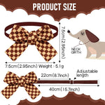 Adjustable Melange Pet Bow Tie for Dogs and Cats - GreenFur
