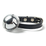 Adjustable Metal Buckle Durable PU Leather Pet Collar with Bell - GreenFur