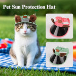 Adjustable Outdoor UV Protection Pet Hat - GreenFur