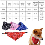 Adjustable Pet Bandana with Print Triangle Bib for Dogs and Cats - GreenFur