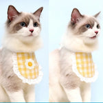 Adjustable Pet Bibs Fashion Cute Lace Dog Cat Bandana - GreenFur