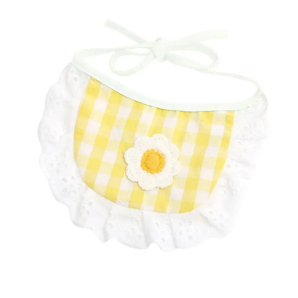 Adjustable Pet Bibs Fashion Cute Lace Dog Cat Bandana - GreenFur