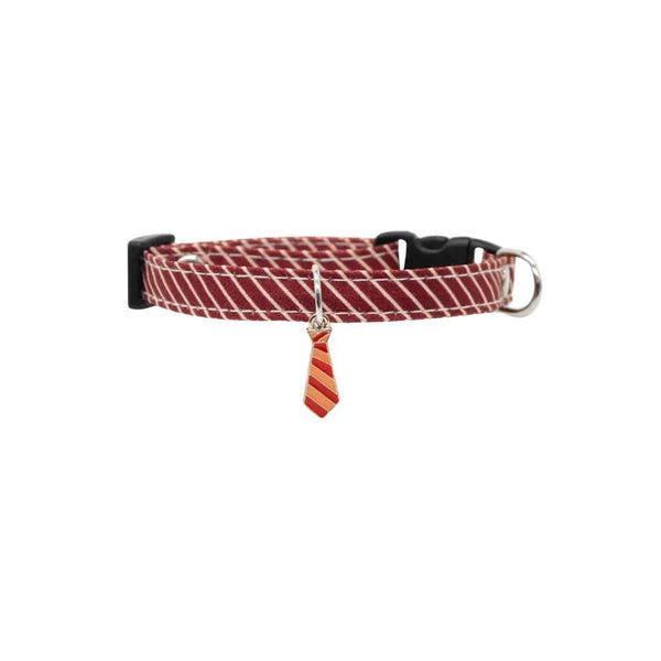 Adjustable Pet Collar with Necktie Pendant for Cats and Small Dogs - GreenFur