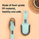 Adjustable Pet Food Scoop with Measuring Scale, Dog & Cat Food Portion Control - GreenFur