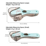 Adjustable Pet Food Scoop with Measuring Scale, Dog & Cat Food Portion Control - GreenFur