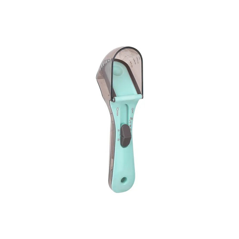 Adjustable Pet Food Scoop with Measuring Scale, Dog & Cat Food Portion Control - GreenFur