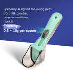 Adjustable Pet Food Scoop with Measuring Scale, Dog & Cat Food Portion Control - GreenFur