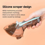Adjustable Pet Food Scoop with Measuring Scale, Dog & Cat Food Portion Control - GreenFur